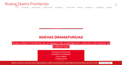 Desktop Screenshot of nuevoteatrofronterizo.es