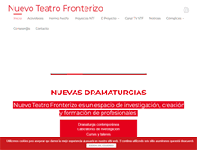 Tablet Screenshot of nuevoteatrofronterizo.es